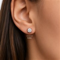 Pendientes Ultima Edizione Mujer Orecchini puntoluce in Plata Cubic Zirconia 0.60 Ct OAO6165 - OAO6165